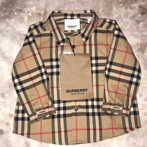Boys Burberry button down